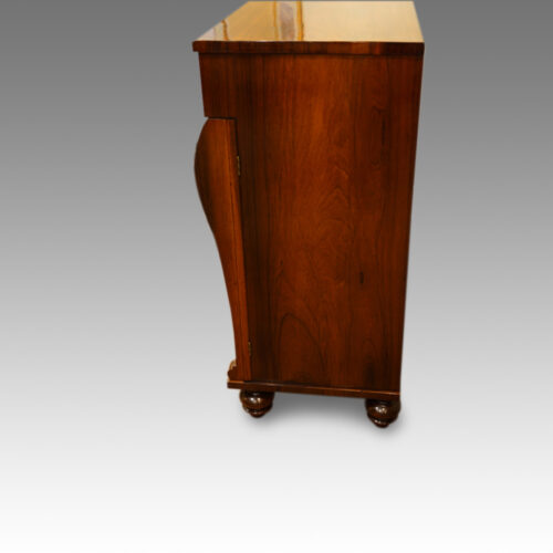 William IV rosewood sideboard side view