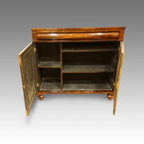 William IV rosewood sideboard interior