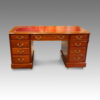 Edwardian mahogany double pedestal desk