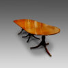 12 seat Mahogany 3 pillar dining table