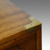 Regency camphorwood secretaire military chest brass corner