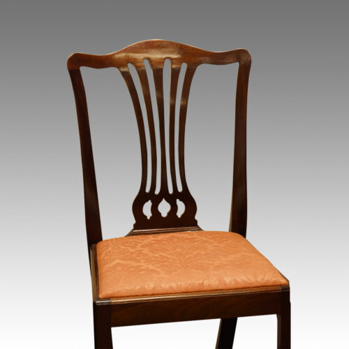 Set of 8 Georgian style mahogany dining chairs,4