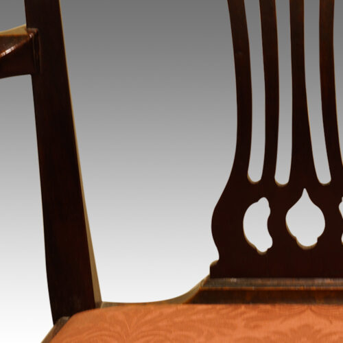 Set of 8 Georgian style mahogany dining chairs,2
