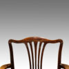Set of 8 Georgian style mahogany dining chairs top rail