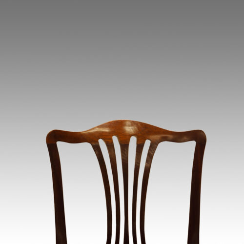 Set of 8 Georgian style mahogany dining chairs back