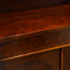 William IV 'plum pudding' mahogany chiffonier detail