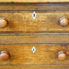 Antique oak crossbanded dresser,