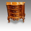 Pair of Antique serpentine bedside cabinets front