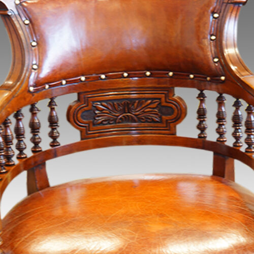 Victorian tub shaped desk chair