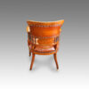 Victorian walnut desk armchair rear
