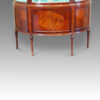 Edwardian demi lune inlaid display cabinet base