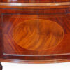 Edwardian demi lune inlaid display cabinet panel door