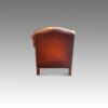 Antique club chair rear