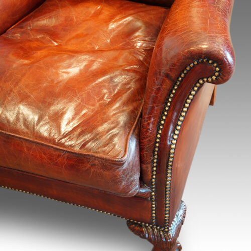 Antiqu club chair cushion