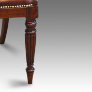 Set of 8 William IV rosewood dining chairs leg