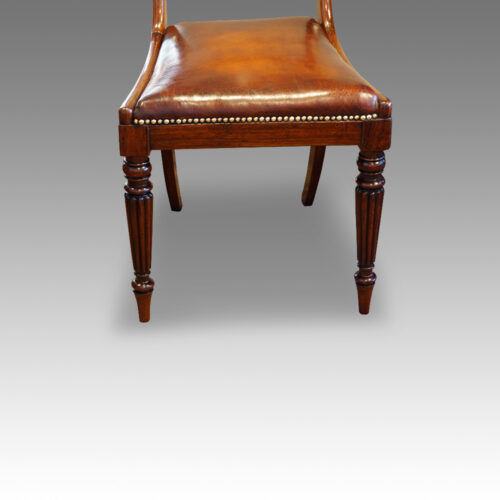 Antique dining chair leg