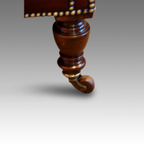 Antique library chair leg