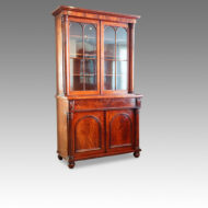 William IV mahogany chiffonier bookcase