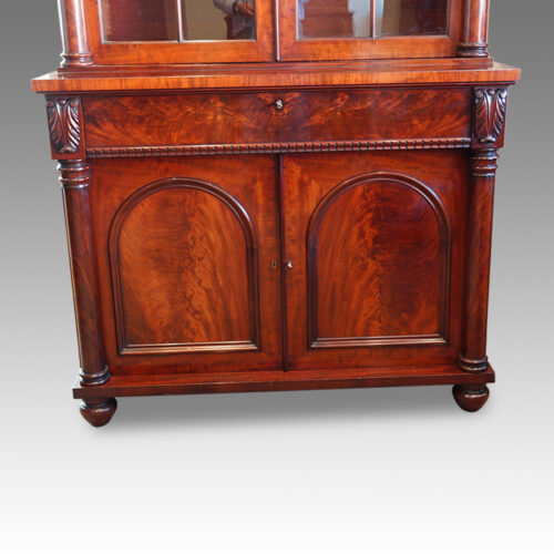 William IV mahogany chiffonier bookcase
