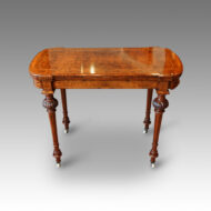 Victorian inlaid walnut cardtable