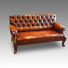 Victorian leather gentlemans club sofa