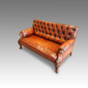 Victorian leather club sofa