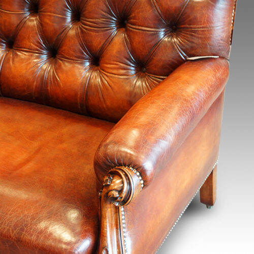 Victorian sofa arm