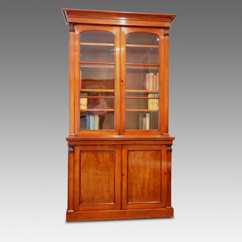 Victorian mahogany library bookcase