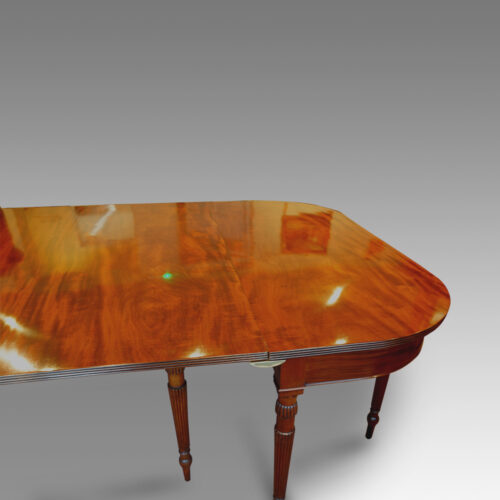 Antique dining table detail