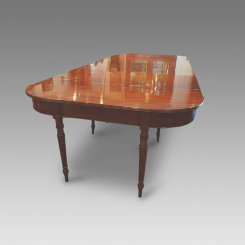 Antique table end view