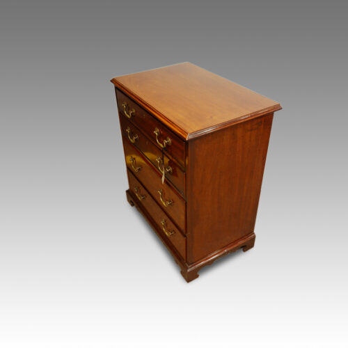 Edwardian small mahogany chest end