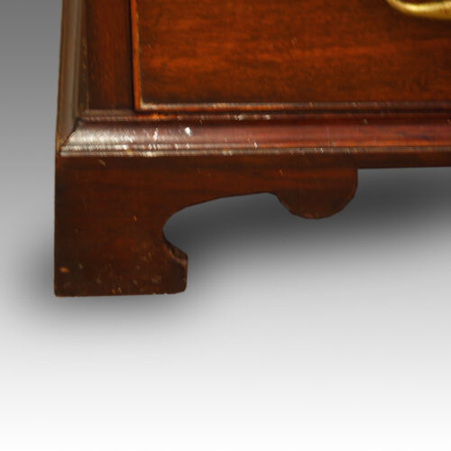 Edwardian small mahogany chest foot