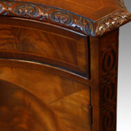 Georgian style serpentine mahogany sidecabinet