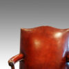 Antique reading armchair back