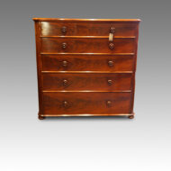 Victorian large mahogany chest of drawers