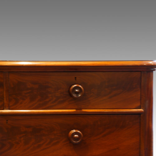 Victorian mahogany turned knob handle