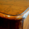 Victorian large mahogany chest of drawers with round corners