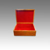 Victorian oak document box interior