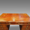 Edwardian walnut pedestal desk