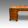 Edwardian walnut pedestal desk
