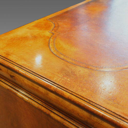 Antique walnut pedestal desk