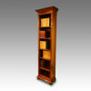 Edwardian walnut tall open bookcase