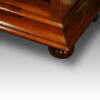 Edwardian walnut tall open bookcase base