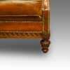 Pair of Edwardian club chairs frieze