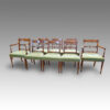Set of 8 Regency mahogany dining chairs