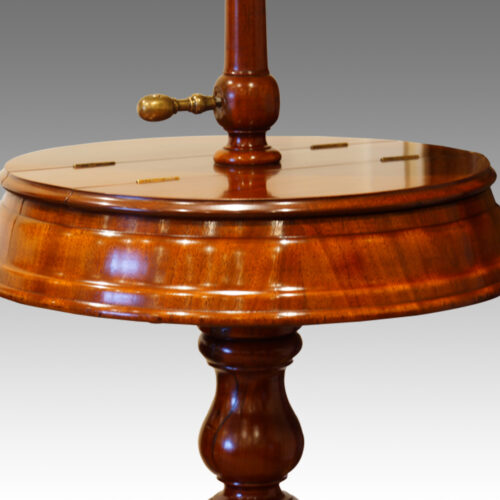 Victorian mahogany shaving stand storage