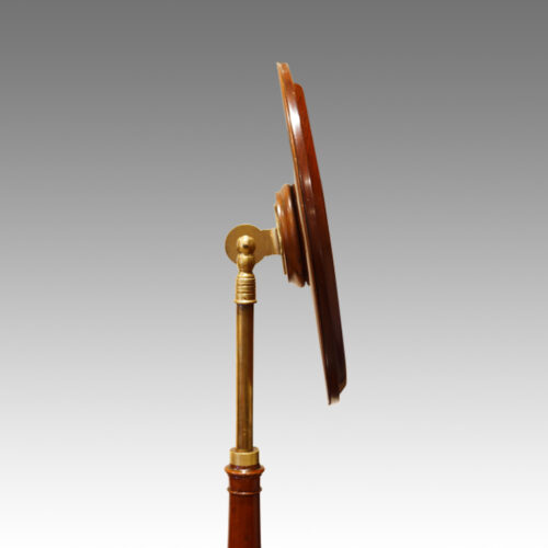 Victorian mahogany shaving stand detail