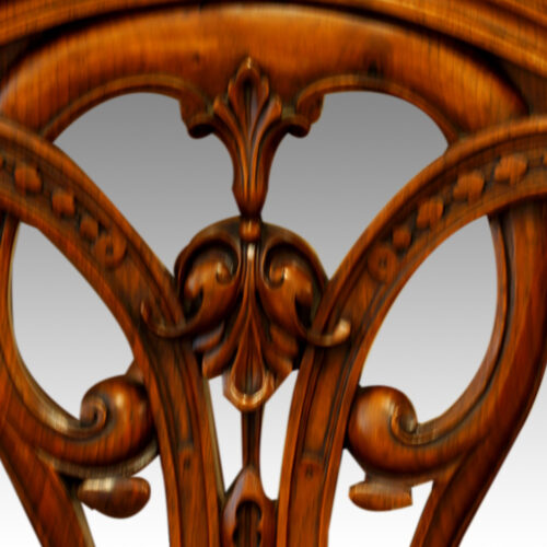 Victorian walnut window seat