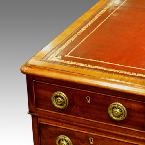 Antique desk front corner