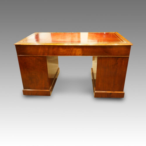Antique mahogany rear of desk